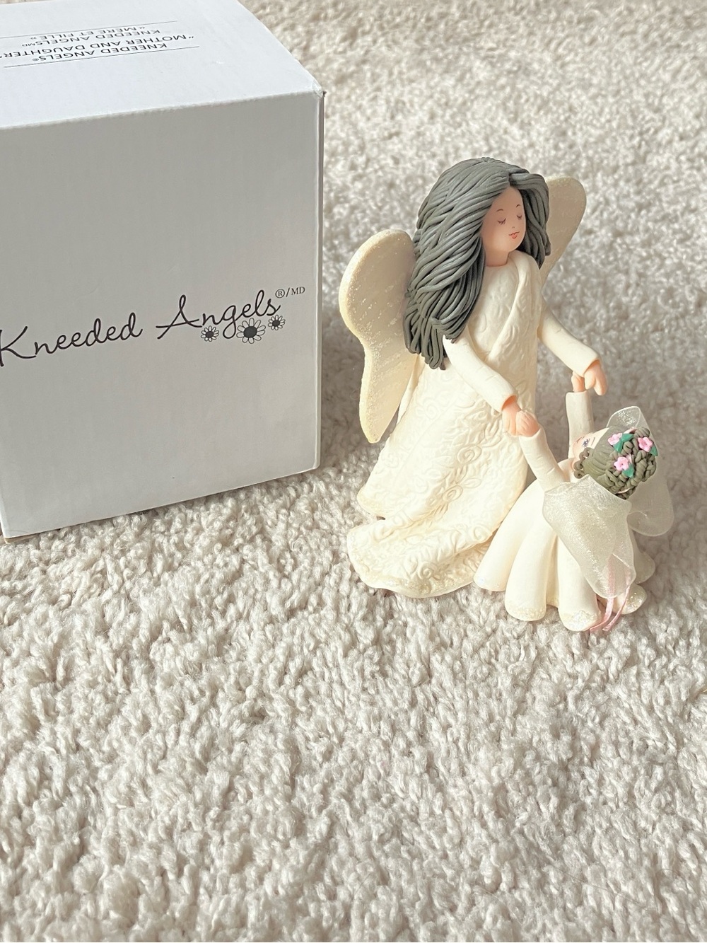 The Kneeded Angels “Mother and Daughter” Figurine